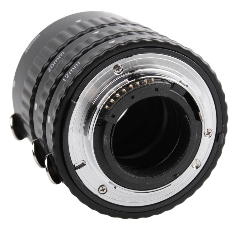 3 Rings Macro Extension Copper Tube Set for Nikon All Lens 12mm + 20mm + 36mm Ring(Black)