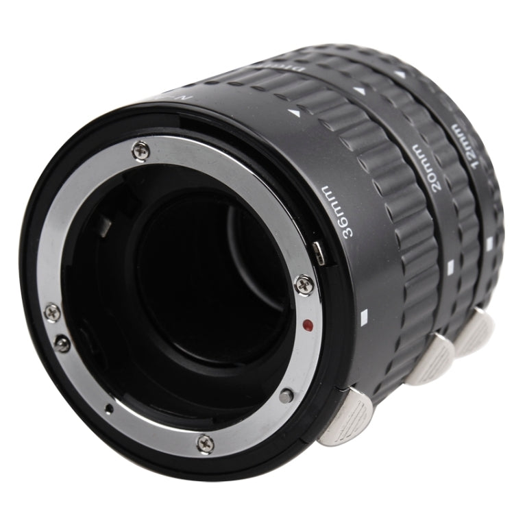 3 Rings Macro Extension Copper Tube Set for Nikon All Lens 12mm + 20mm + 36mm Ring(Black)