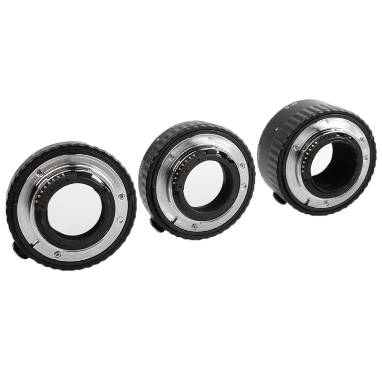 3 Rings Macro Extension Copper Tube Set for Nikon All Lens 12mm + 20mm + 36mm Ring(Black)