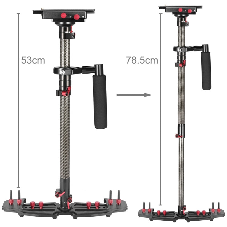HD2000 Carbon Fiber Handheld Handy Table Stabilizer for Camera / Video Camcorder