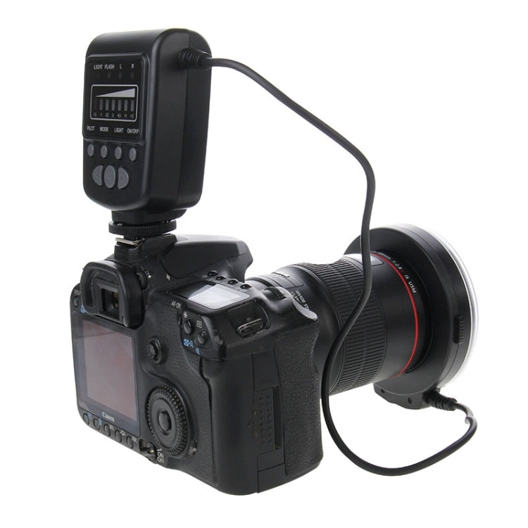 FC100 MEKE LED Macro Ring Flash for Canon / Nikon DSLR Cameras(Black)