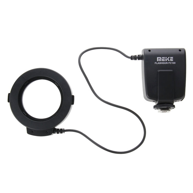 FC100 MEKE LED Macro Ring Flash for Canon / Nikon DSLR Cameras(Black)