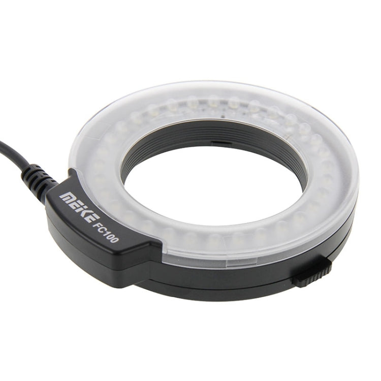FC100 MEKE LED Macro Ring Flash for Canon / Nikon DSLR Cameras(Black)