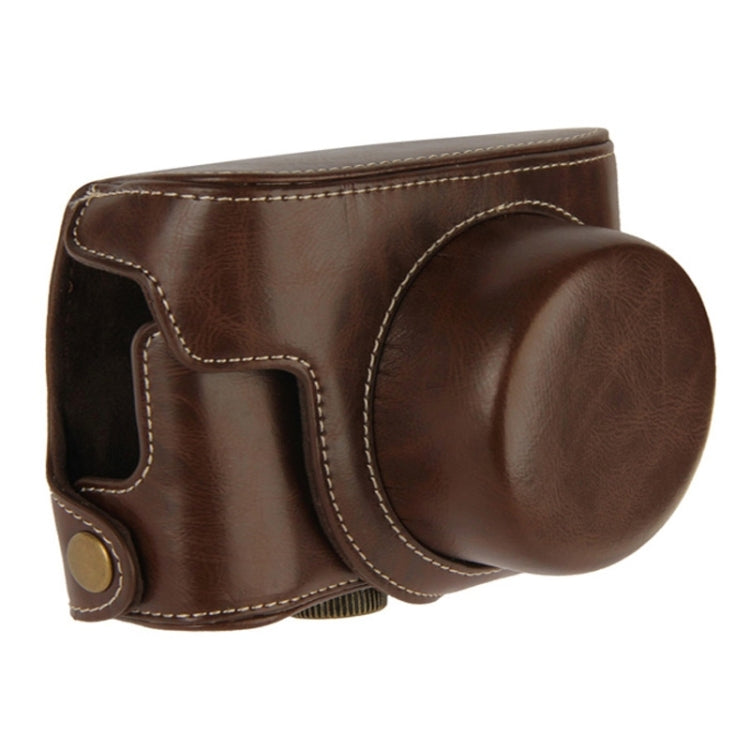 Retro Style Leather Bag with Lanyard for Canon G1X Mark II