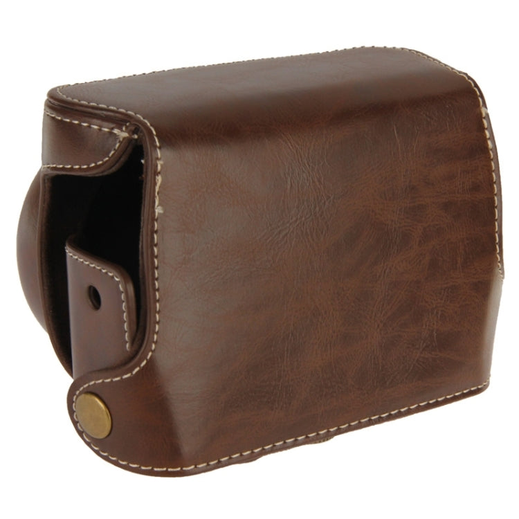 Retro Style Leather Bag with Lanyard for Canon G1X Mark II
