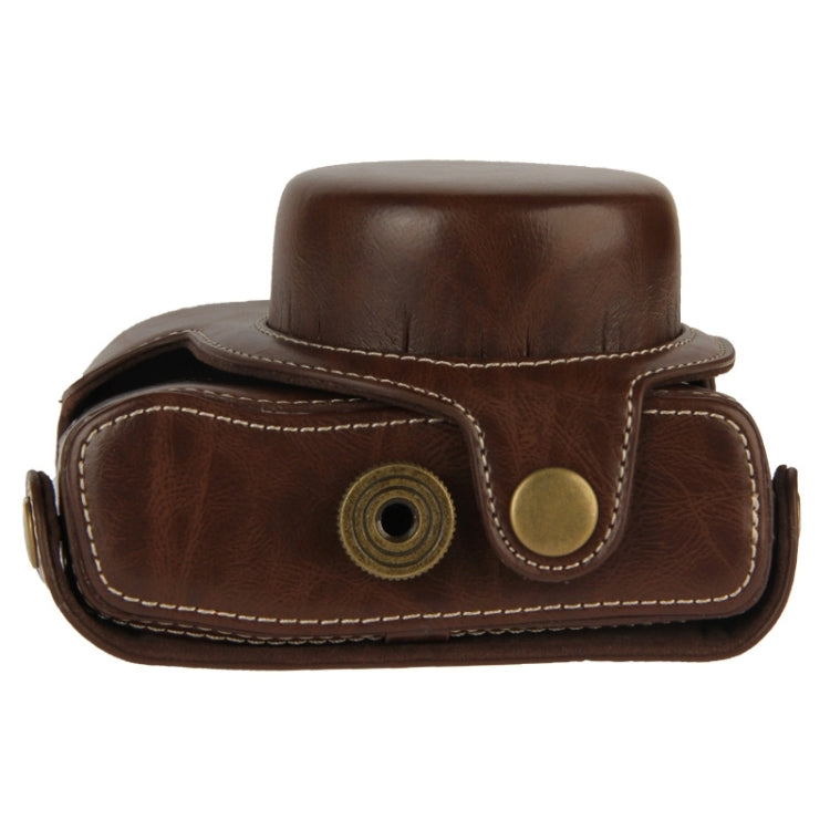 Retro Style Leather Bag with Lanyard for Canon G1X Mark II