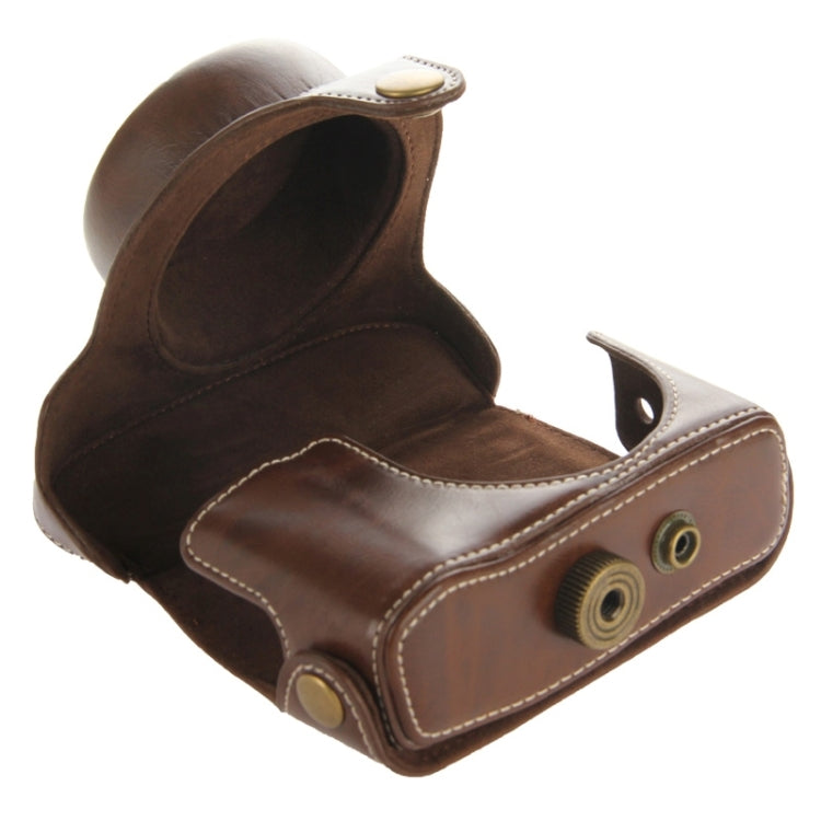 Retro Style Leather Bag with Lanyard for Canon G1X Mark II