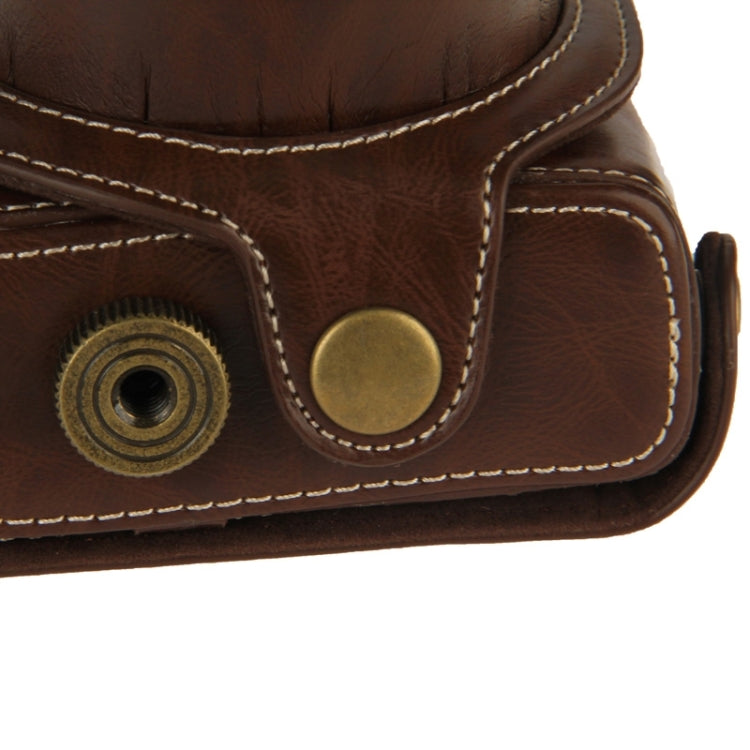 Retro Style Leather Bag with Lanyard for Canon G1X Mark II