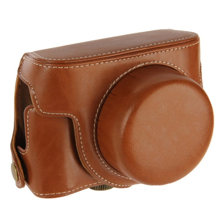 Retro Style Leather Bag with Lanyard for Canon G1X Mark II