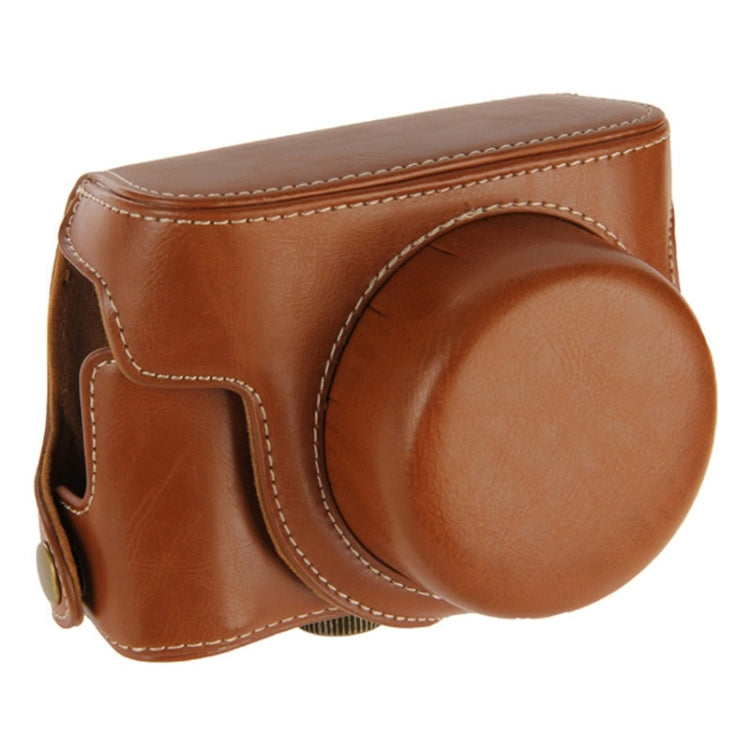 Retro Style Leather Bag with Lanyard for Canon G1X Mark II