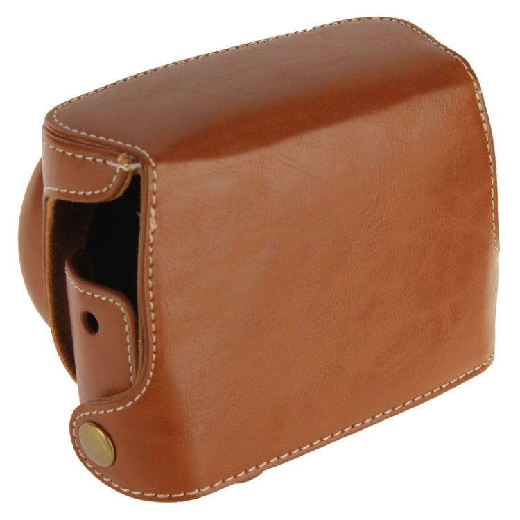Retro Style Leather Bag with Lanyard for Canon G1X Mark II