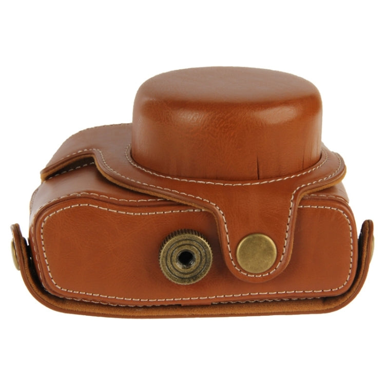 Retro Style Leather Bag with Lanyard for Canon G1X Mark II