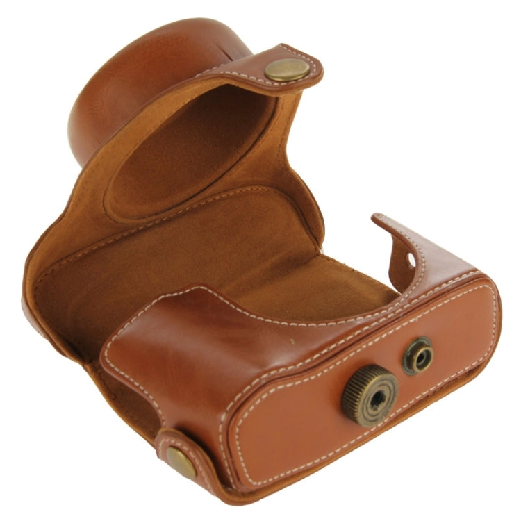 Retro Style Leather Bag with Lanyard for Canon G1X Mark II