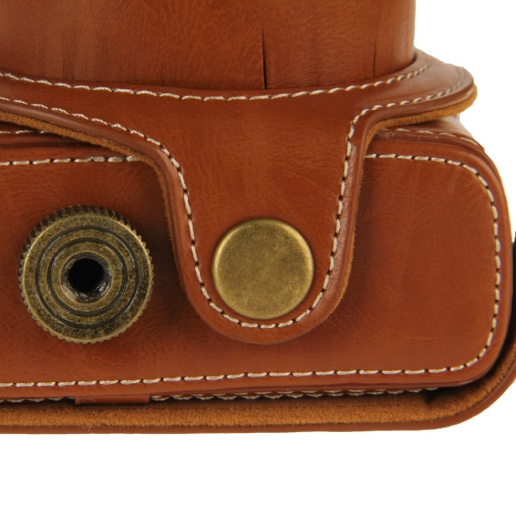 Retro Style Leather Bag with Lanyard for Canon G1X Mark II