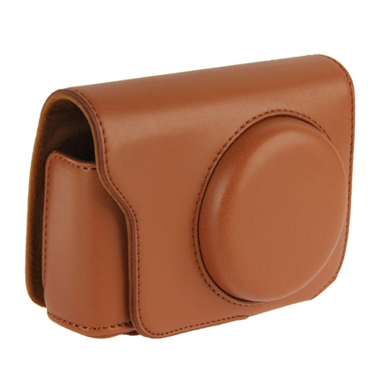 Retro Style Leather Bag with Lanyard for Nikon Coolpix A(Brown)