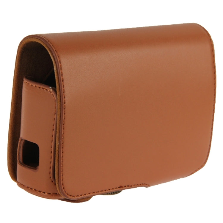 Retro Style Leather Bag with Lanyard for Nikon Coolpix A(Brown)