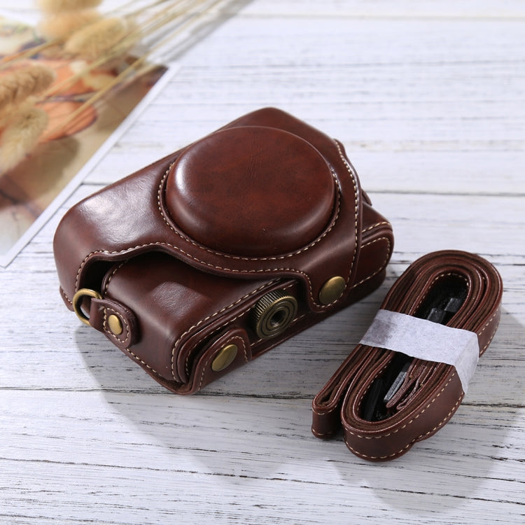 Retro Style PU Leather Camera Case Bag with Strap for Sony RX100 M3 / M4 / M5