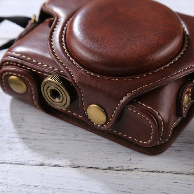 Retro Style PU Leather Camera Case Bag with Strap for Sony RX100 M3 / M4 / M5