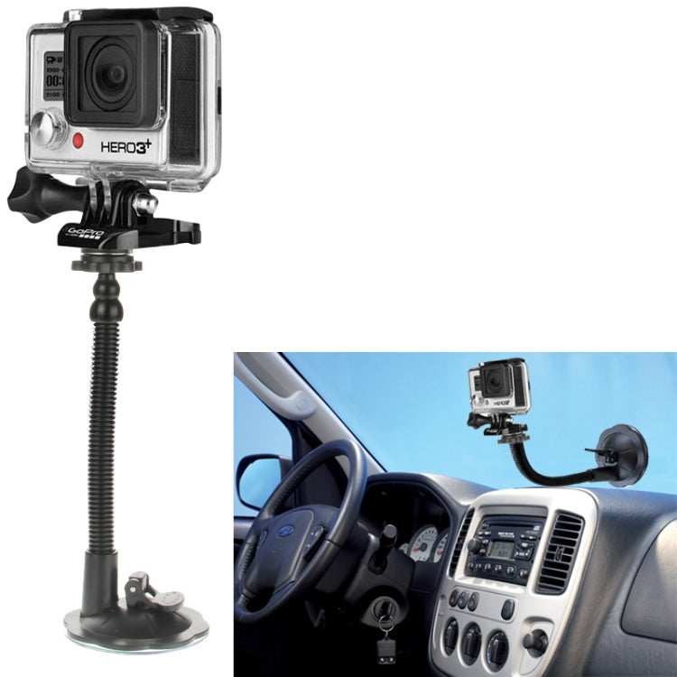 Long Arm Car Suction Cup Mount Holder for GoPro Hero11 Black / HERO10 Black /9 Black /8 Black /7 /6 /5 /5 Session /4 Session /4 /3+ /3 /2 /1, DJI Osmo Action and Other Action Cameras