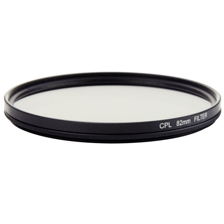 Universal Aluminum Alloy 82mm Polarizing CPL Filter for DSLR Camera Lens(Black)