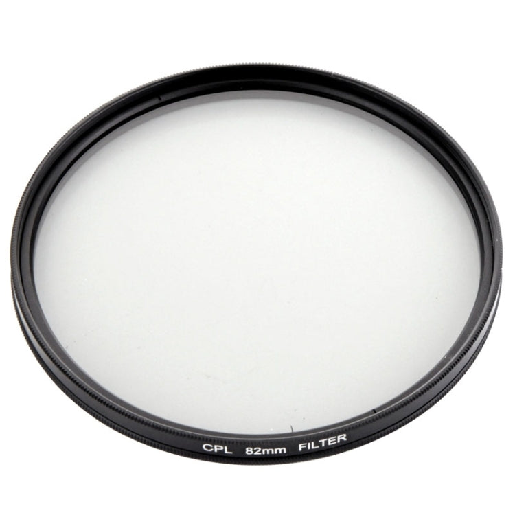 Universal Aluminum Alloy 82mm Polarizing CPL Filter for DSLR Camera Lens(Black)