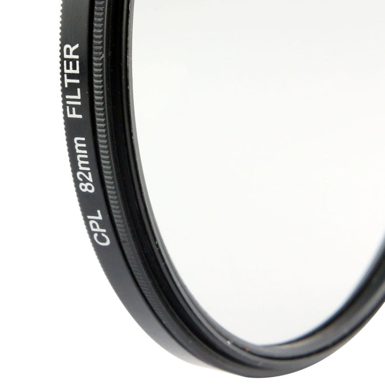 Universal Aluminum Alloy 82mm Polarizing CPL Filter for DSLR Camera Lens(Black)