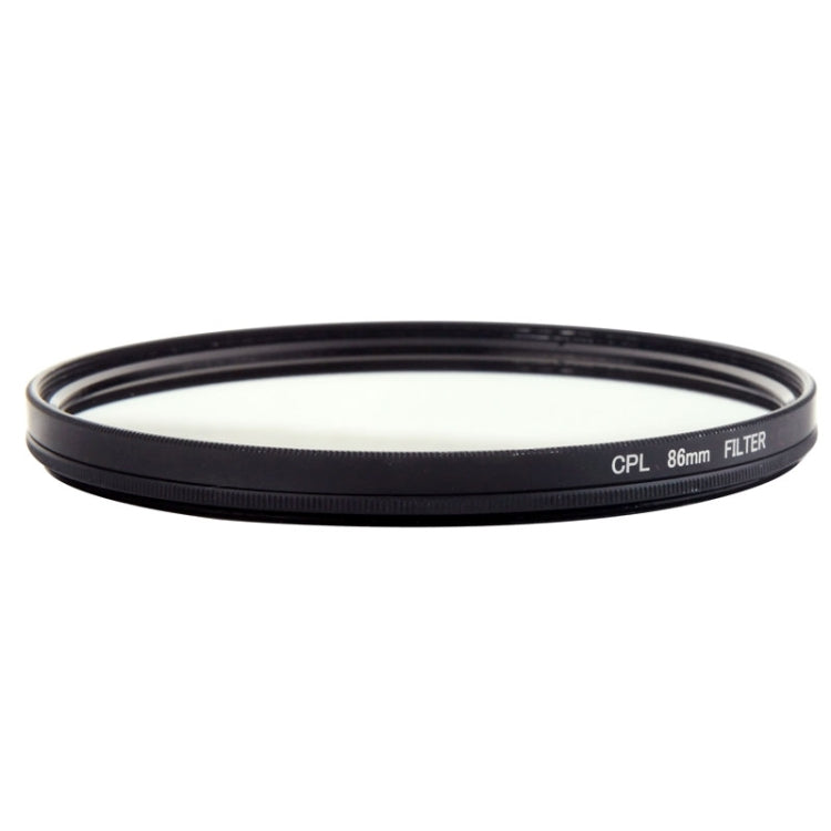 Aluminum Alloy 86mm Polarizing CPL Filter for DSLR Camera Lens(Black)