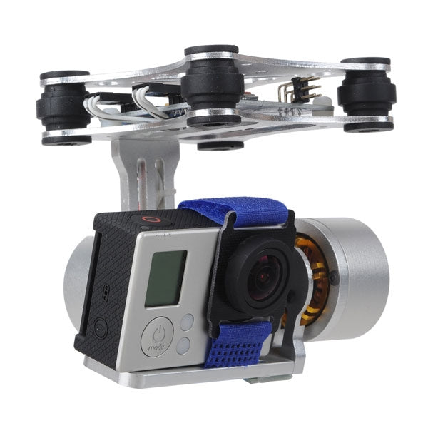 2 Axis V2.3B5 CNC Brushless Motor FPV Gimbal Aluminum Camera Mount for DJI Phantom V1&V2 / Walkera XA350(Silver)