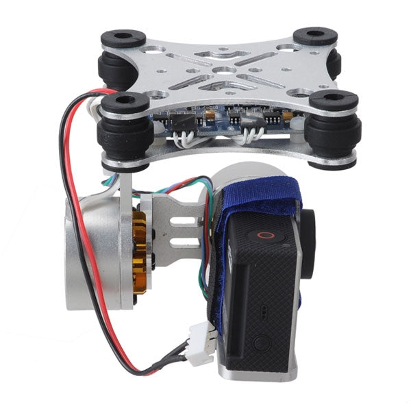 2 Axis V2.3B5 CNC Brushless Motor FPV Gimbal Aluminum Camera Mount for DJI Phantom V1&V2 / Walkera XA350(Silver)