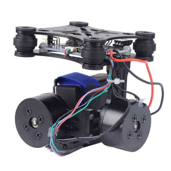 2 Axis V2.3B5 CNC Brushless Motor FPV Gimbal Aluminum Camera Mount for DJI Phantom V1&V2 / Walkera XA350(Black)