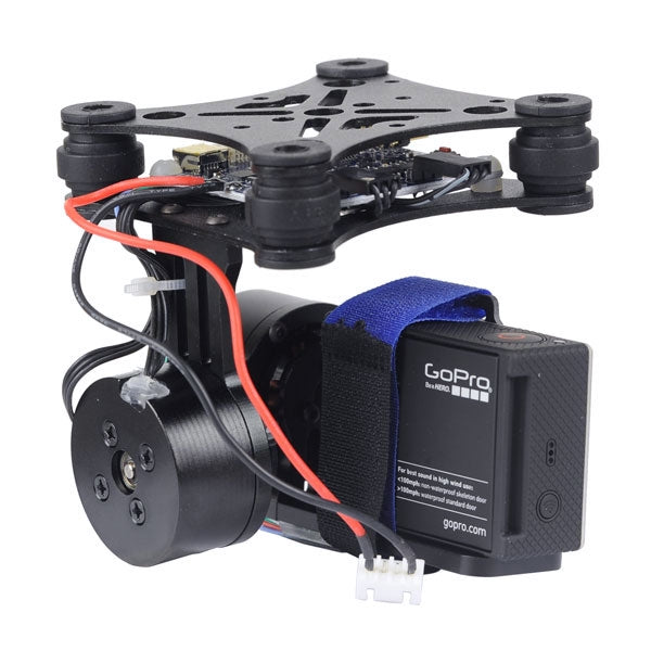 2 Axis V2.3B5 CNC Brushless Motor FPV Gimbal Aluminum Camera Mount for DJI Phantom V1&V2 / Walkera XA350(Black)
