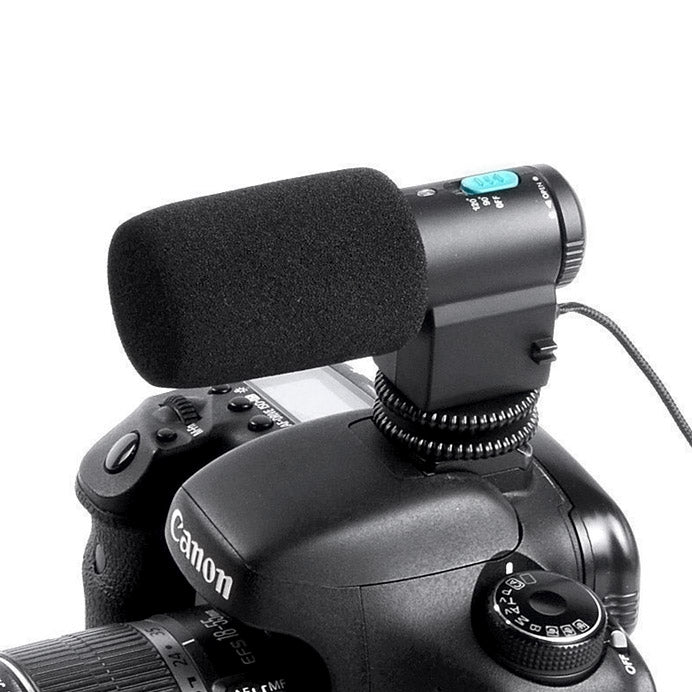 MIC-109 Professional Stereo Condenser Microphone for Canon / Nikon / DSLR Camcorder