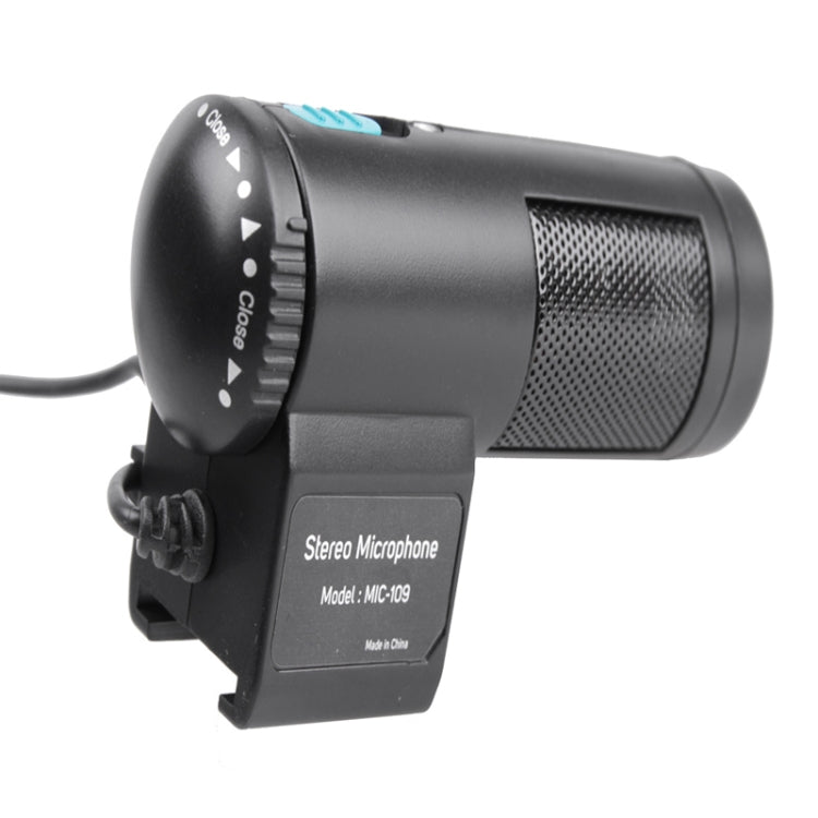 MIC-109 Professional Stereo Condenser Microphone for Canon / Nikon / DSLR Camcorder