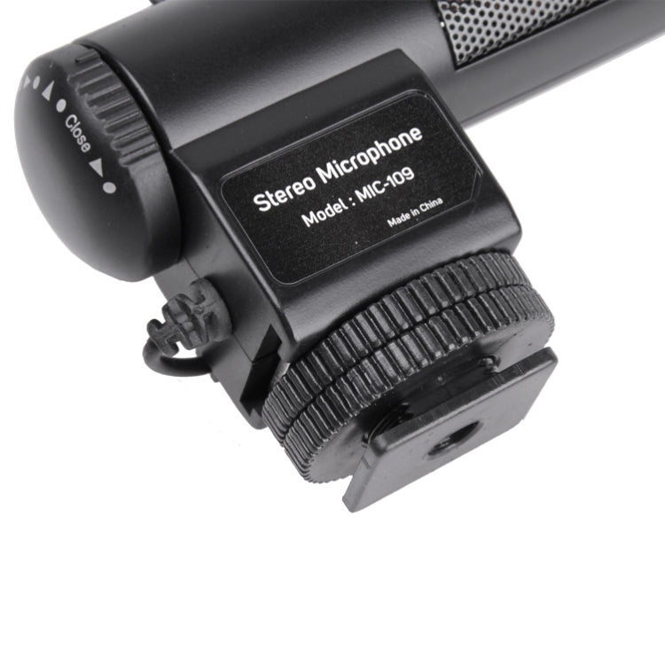 MIC-109 Professional Stereo Condenser Microphone for Canon / Nikon / DSLR Camcorder