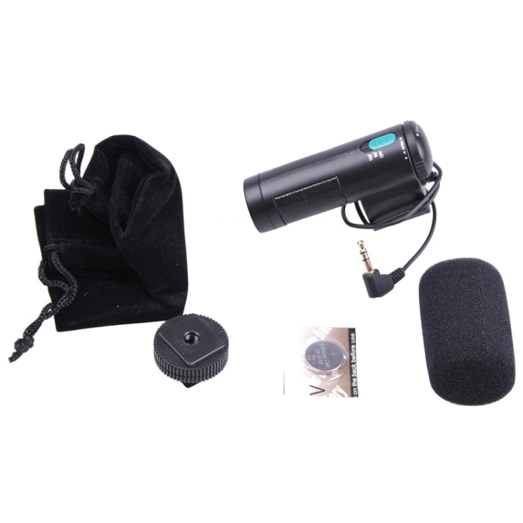 MIC-109 Professional Stereo Condenser Microphone for Canon / Nikon / DSLR Camcorder