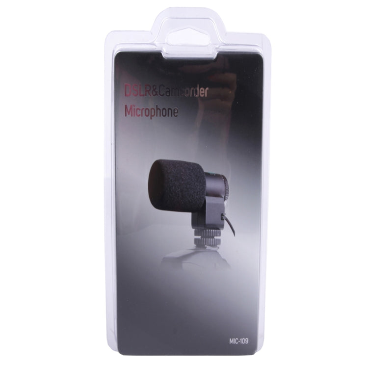 MIC-109 Professional Stereo Condenser Microphone for Canon / Nikon / DSLR Camcorder