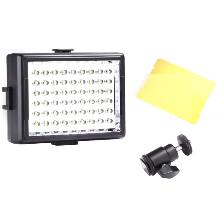 SK-LED54B High Intensity 6000 MCD 54 LED Video Light for Camera / Video Camcorder(Black)
