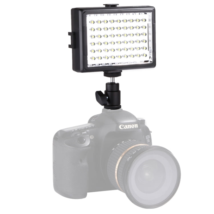 SK-LED54B High Intensity 6000 MCD 54 LED Video Light for Camera / Video Camcorder(Black)