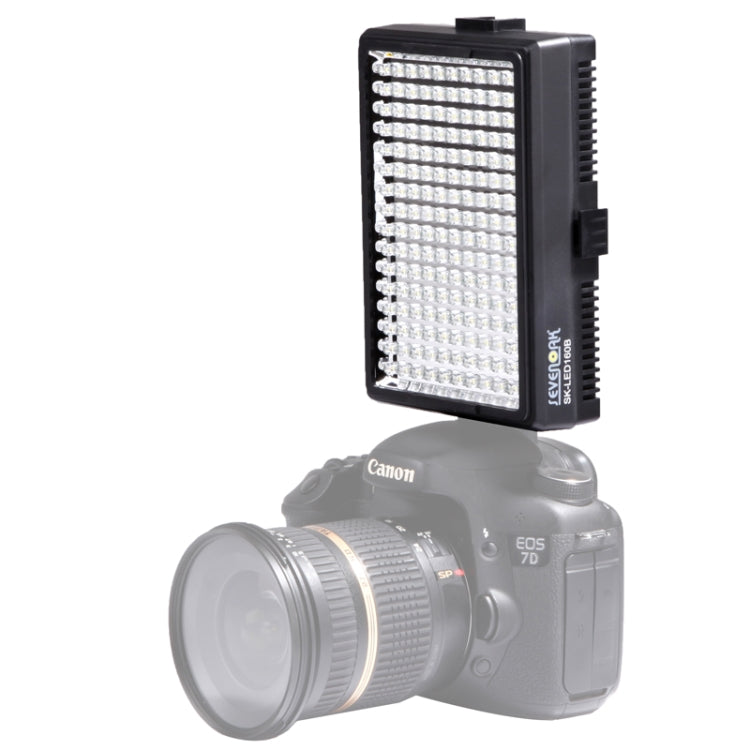 SK-LED160B High Intensity 6000 MCD 160 LED Video Light for Camera / Video Camcorder(Black)