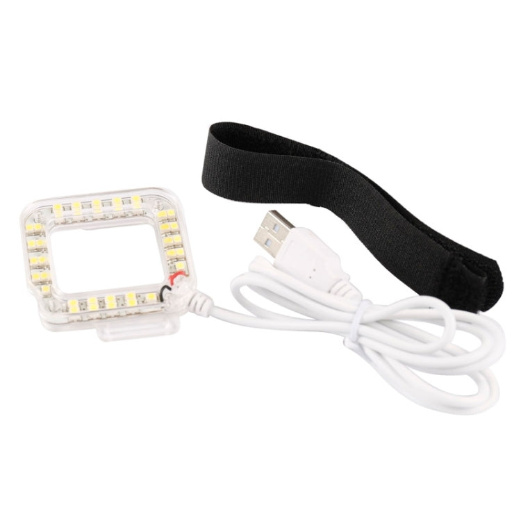 USB Lens Ring LED Flash Light Shooting Night for GoPro HERO4 / 3+