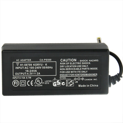 CA-PS500 Camera AC Power Adapter for Canon A30, A40, A60, A640(Black)