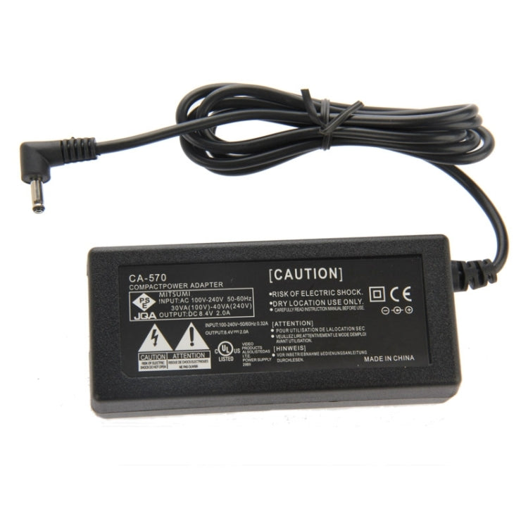 CA-570 Camera AC Power Adapter for Canon FS300 / HF10 / ZR100 / HG30 / HR10 / HV10(Black)
