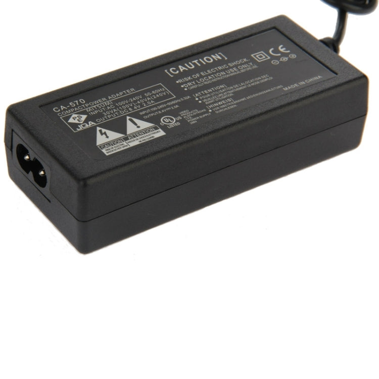 CA-570 Camera AC Power Adapter for Canon FS300 / HF10 / ZR100 / HG30 / HR10 / HV10(Black)