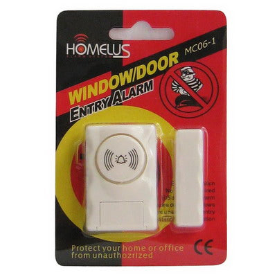 Wireless Door Entry Safety Security Sensor Alarm Chime Bell(White)