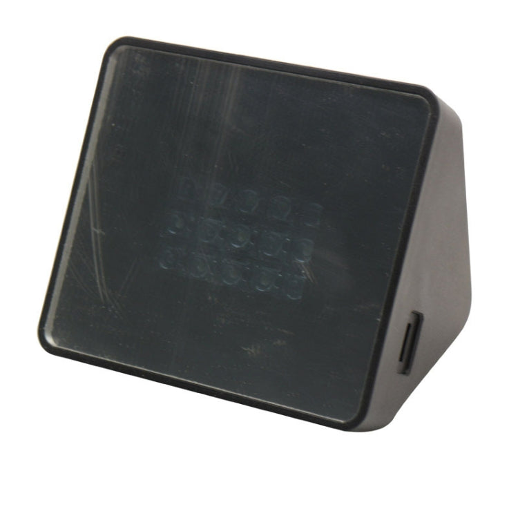 Home Security TV Deters Burglar Thief Prevention Device Built in LED Light, Support TF Card(Black)