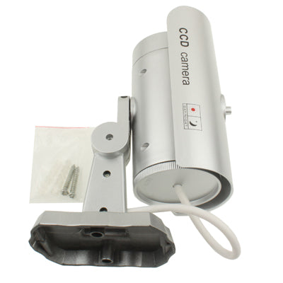 Fake Dummy Wireless Surveillance IR LED Security Camera(Silver)