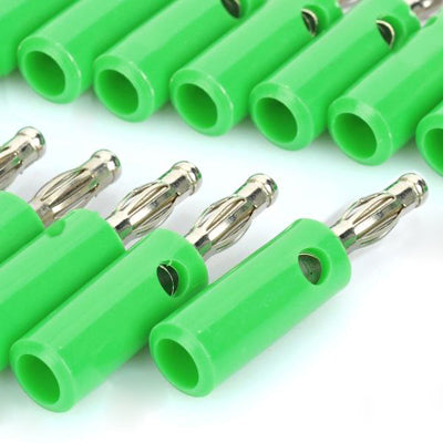 Loudspeaker Cable Banana Plugs Connectors (20 Pcs in One Package, the Price is for 20 Pcs)(Green)