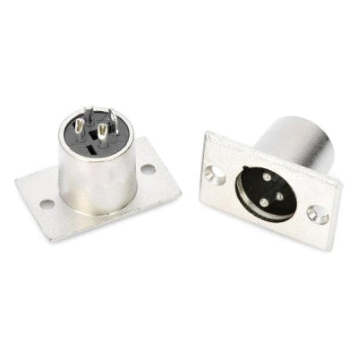 3-Pin XLR Male Adapter Connectors (5 Pcs in One Package, the Price is for 5 Pcs)(Silver)