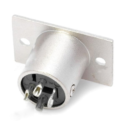 3-Pin XLR Male Adapter Connectors (5 Pcs in One Package, the Price is for 5 Pcs)(Silver)