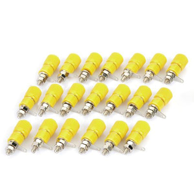 DIY Binding Post Terminals (20 Pcs in One Package, the Price is for 20 Pcs)(Yellow)